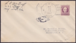 NA-42 CUBA US SHIP. 1934. SHIP GOFF COVER TO US. - Lettres & Documents