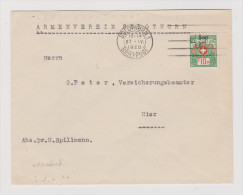 Heimat SO Solothurn 1928-04-27 Brief Portofreiheit Gr#538 Abart - Franchigia