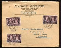 0515B - Maroc /  - Tanger  - Lettre - Compagnie Algérienne  13 May 1937 - Postämter In Marokko/Tanger (...-1958)