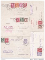 FRANCE  ARCHIVE DE 5 CARTES ENTIERS AVEC AFFRANCHISSEMENTS COMPOSES - Collections & Lots: Stationery & PAP