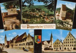 Germany - Postcard Circulated In1971 - Coat Of Arms Of Pappenheim City,multivue - 2/scans - Pappenheim