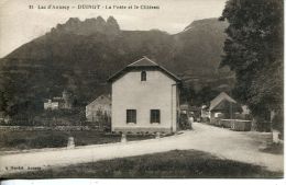 N°46146 -cpa Duingt -la Poste Et Le Château- - Duingt