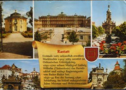 Germany - Postcard Circulated In1980 - Coat Of Arms Of Rastatt City,multivue - 2/scans - Rastatt