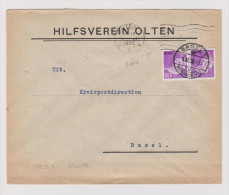 Heimat SO Olten 1936-02-01 Brief Portofreiheit Gr#548 Hilfsverein Olten - Franchise