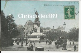 Carte Postale : Paris - La Statue De La République - Statuen