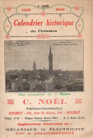 Calendrier Historique Du FINISTERE 1929 (plaquette) (PPP2067) - Kleinformat : 1921-40