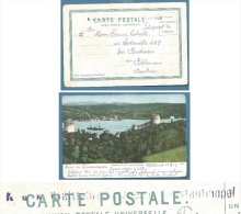 COSTANTINOPOLI - CARTOLINA SALUT DE COSTANTINOPLE CON ANNULLO K.U.K. FELD POST  PER L'AUSTRIA NEL 1917 - Storia Postale