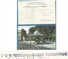 COSTANTINOPOLI - CARTOLINA  SALUT DE COSTANTINOPLE  CON ANNULLO K.U.K. FELD POST  PER L´AUSTRIA NEL 1917 - Storia Postale