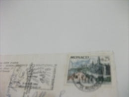 STORIA POSTALE FRANCOBOLLO COMMEMORATIVO MONACO PORTO  VEDUTA INSOLITA - Hafen