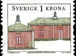 Sweden - 2004 - Architecture III - Traditional Houses - 1.00 K - Mint Definitive Coil Stamp - Ongebruikt