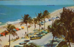 United States  - Postcard Circulated In 1962 - Fort Lauderdale - View Of Beach   - 2/scans - Fort Lauderdale