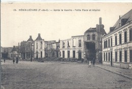 NORD PAS DE CALAIS - 62 - PAS DE CALAIS -HENIN LIETARD - Après La Guerre - Petite Place Et Hôpital - Henin-Beaumont