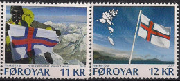 2015 Färöer Mi. 834-5 **MNH  75 Jahre Nationalflagge. - Faroe Islands