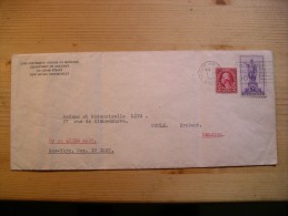 Enveloppe BY SS.QUEEN MARY- Tp Statue Du Roi Kamehameha I à Honolulu Et Franklin , Cachet New Haven Nov 1937 - Poststempel