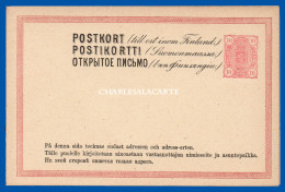 FINLAND 1885 PREPAID DOUBLE CARD 10+10 PENNI HIGGINS & GAGE 21 UNUSED EXCELLENT CONDITION - Entiers Postaux