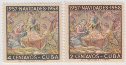 1957-180 CUBA. REPUBLICA. 1957. Ed.733-34. NAVIDADES CHRITMAS RELIGION MNH. - Nuevos