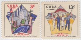 1963.11 CUBA 1963. Ed.1005-06. PRIMERO DE MAYO. LABOR DAY. MNH - Nuovi
