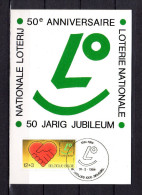 Carte Maximum De 1984 " 50 ANS DE LA LOTERIE NATIONALE ". N° YT 2128.  Parfait état. CM - 1981-1990