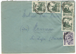POLONIA - POLSKA - 1957 - 5 Stamps - Viaggiata Da Zabrze Per Hannover, Germany - Covers & Documents