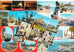 Delcampe - 5 MULTIVIEW POSTCARDS:  SITGES  - TARRAGONA - Costa Dorada - Espana / Spain (See 2 Scans) - Tarragona