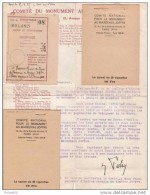 FRANCE SOUSCRIPTION MONUMENT MARECHAL JOFFRE  1937  2 CARNETS DONT 1 COMPLET (20 VIGNETTES) - Blocks Und Markenheftchen