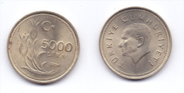 Turkey 5.000 Lira 1994 - Turkije