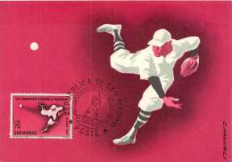 SETTIMO CAMPIONATO EUROPEO DI BASEBALL MILANO 1964 - BELLA ILLUSTRAZIONE C. MANCIOLI - CON ANNULLO POSTALE - Baseball
