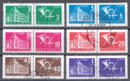 Rumänien; Portomarken; 1967; Michel 107/12 O; Postgebäude - Franchise