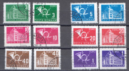 Rumänien; Portomarken; 1970; Michel 113/18 O; Postgebäude - Vrijstelling Van Portkosten