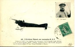 N°46218 -cpa L'aviateur Mamet Sur Monoplan R.E.P. - Aviateurs