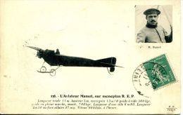 N°46218 -cpa L'aviateur Mamet Sur Monoplan R.E.P. - Airmen, Fliers