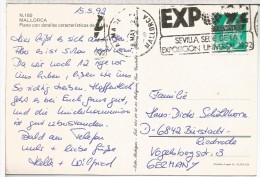 BALEARES TP CON MAT EXPO 92 SEVILLA DE PALMA DE MALLORCA - 1992 – Sevilla (Spain)