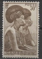 CAMEROUN 1946 Tikar Women - 50c. - Sepia  MH - Neufs