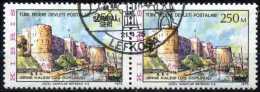 Turkish Cyprus 1975 - Mi. 18 O [pair], Fortress Of Girne (Kyrenia) | Tourism - Used Stamps