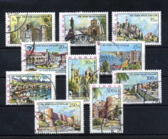 Turkish Cyprus 1975 - Mi. 10-19 O, First Touristic Issue Of Turkish Republic Of Northern Cyprus - Gebraucht