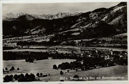 AK Lengries A. D. Isar Mit Karwendelgebirge - Karte Gel. 1940 - Lenggries