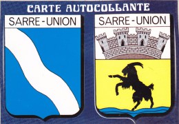 Carte Postale Autocollante, écusson Autocollant, Sarre Union - Sarre-Union