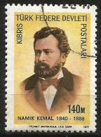 Turkish Cyprus 1977 - Mi.51 O, Namik Kemal (1840-1888), Writer, Intellectual, Reformer, Journalist, Playwright - Gebraucht