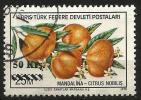 Turkish Cyprus 1979 - Mi. 66 O, Mandarin (Citrus Nobilis) | Fruits | Plants (Flora) | Overprint - Gebraucht