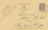 033/24 - Entier Houyoux 25 C (RARE Sans TP Compl. SBEP 25 EUR) BRAINE L´ ALLEUD 1926 - Cachet Cires Liquides Jules Demol - Cartes Postales 1909-1934