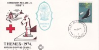 Australia 1974 Themex 1974 Marion Shopping Centre, Flower Emblem, Postmark, Souvenir Cover - Brieven En Documenten