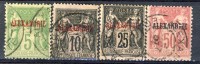 Alexandrie 1899-1900 Tipo Sage Sovrastampati. Numeri 5, 7, 11, 15 USATI Catalogo € 28 - Other & Unclassified