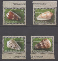 WALLIS Et FUTUNA : Faune - Coquillages : Conus Eberneus, Conus Imperialis, Conus Generallis, Etc - Gastéropodes Marins - Neufs