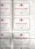 Planche De 25 étiquettes  De 5 X 5 Crus Différents Des Vins De La Loire  -   64  X  46.5 Cm - Collections & Sets