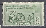 Indochine P.A. N° 20 XX PEQUI 15 C. + 35 C. Vert TB - Poste Aérienne