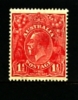 AUSTRALIA - 1926  KGV HEAD  1 1/2 D  RED SMALL MULTIPLE WMK  PERF 14 MINT NH  SG 87 - Ungebraucht