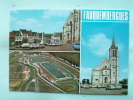 V08-62-pas De Calais-fauquembergues-grand'rue-eglise-pisciculture-etang De Merck-saint Lievin--multivues-voitures-- - Fauquembergues