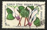 Turkish Cyprus 1982 - Mi. 110 O, Cyclamen | Flowers - Gebraucht