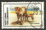 Turkish Cyprus 1985 - Mi. 163 O, Cattle (Bos Primigenius Taurus) | Animals - Oblitérés