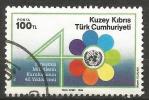 Turkish Cyprus 1985 - Mi. 178 O, U.N. | Stylized Flower | Number Of "40" | Emblems - Used Stamps
